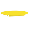 [Barevná  stolní deska 18 mm, kruh 125 cm, žlutá]