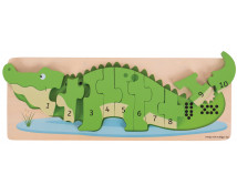 Krokodýl - puzzle s množstvím