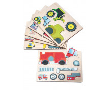 Magnetické puzzle - Doprava