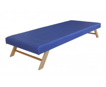 Sklápěcí lehátka s nepromokavým potahem,modré 130 x 60 x 22 cm