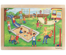 Dřevěné puzzle-Školka