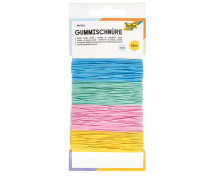 Barebné gumičky, 4 farby