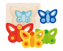 Vrstvené puzzle-Motýli