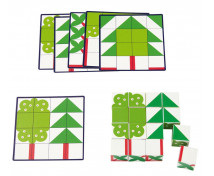 Puzzle v kostkách - Stromy
