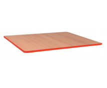 Stolová deska 25 mm, BUK, čtverec 60x60 cm - červená