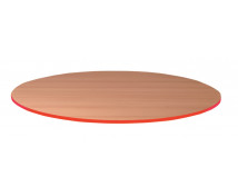Stolová deska 25 mm, BUK, kruh 85 cm - červená