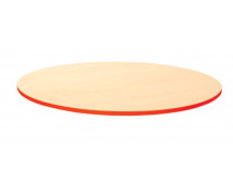 Stolová deska 25 mm, JAVOR, kruh 85 cm - červená