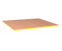 Stolová deska 25 mm, BUK, čtverec 60x60 cm - žlutá