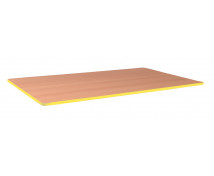 Stolová deska 25 mm, BUK, obdélnik 115x60 cm - žlutá