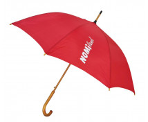 Holový deštník, červený