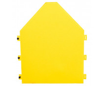 Filcový paraván domeček - žlutý