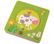 Vrstvené puzzle - Na farmě