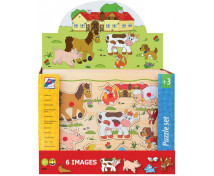Vkládací puzzle - Mix set 12 ks