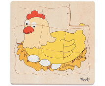 Vrstvené puzzle - Vývoj slepice