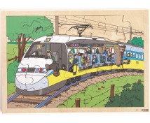 Vrstvené puzzle - Vlak