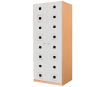 Dveře 6 (na Skříň na lehátka matrace, a lůžkoviny 6) - Čtverce - šedé (pár)