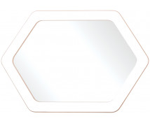 Zrcátko - Šestiúhelník (60 x 40 cm)