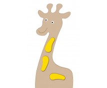 Skříňková dekorace - Žirafa pastelově hnědá