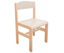 Dřevěná židle Extra BUK, 26 cm, cappuccino