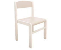 Dřevěná židle JAVOR BĚLENÝ-cappuccino, 35 cm VYP