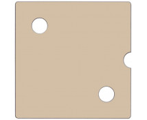 Dvířka Numeric 2 - pastelové hnědé