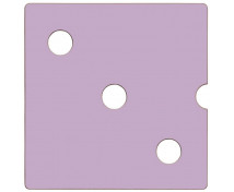 Dvířka Numeric 3 - pastelové fialové