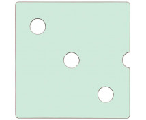 Dvířka Numeric 3 - pastelová zelená