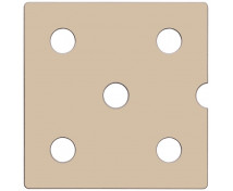 Dvířka Numeric 5 - pastelové hnědé