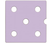 Dvířka Numeric 5 - pastelové fialové