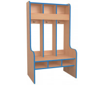 Šatna Vlnka 3 - NATURAL - BUK - modrá