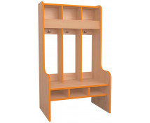 Šatna Vlnka 3 - NATURAL - BUK - oranžová