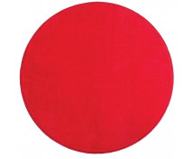 Jednobarevný koberec průměr 2,5 m - Červený