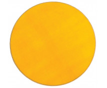 Jednobarevný koberec průměr 2,5 m - Žlutý