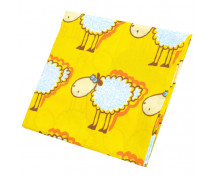 Povlečení NOMI - Ovečky žluté - sada na polštář a přikrývku- obálkové zapínání