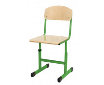 Židle s regulací výšky, vel. 2-5, zelená