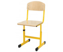 Židle s regulací výšky, vel. 4-6, žlutá