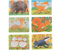 Minipuzzle - Lesní zvířátka