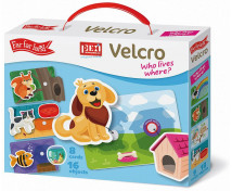 Velcro skládačky - Kdo kde bydlí?