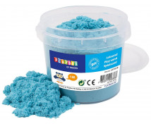 Písek na hraní, 1 kg - světle modrý