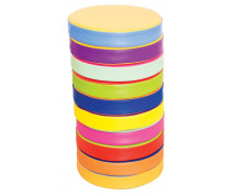 Barevné sedáky, 10 ks - kruh (průměr 30 cm)