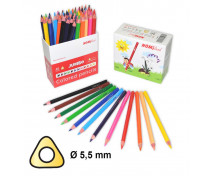 Barevné pastelky Nomiland JUMBO, 60 ks
