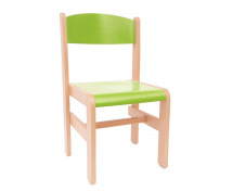 Dřevěná židle Extra BUK zelená - 31 cm