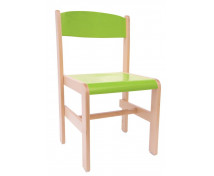 Dřevěná židle Extra BUK zelená - 38 cm