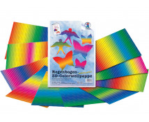 Duhová vlnitá lepenka 3D