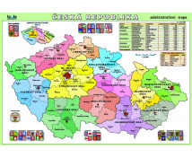 Česká republika - administrativní mapa XL (100x70 cm)