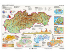 Slovensko - na tematických mapách (160 x 120 cm)