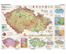 Česko - na tematických mapách, v ČJ (160 x 120 cm)