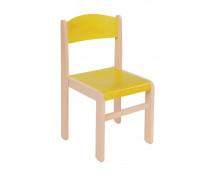 Dřevěná židle  JAVOR 38 cm žlutá