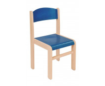 Dřevěná židle JAVOR modrá 31 cm