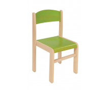 Dřevěná židle JAVOR zelená 26 cm